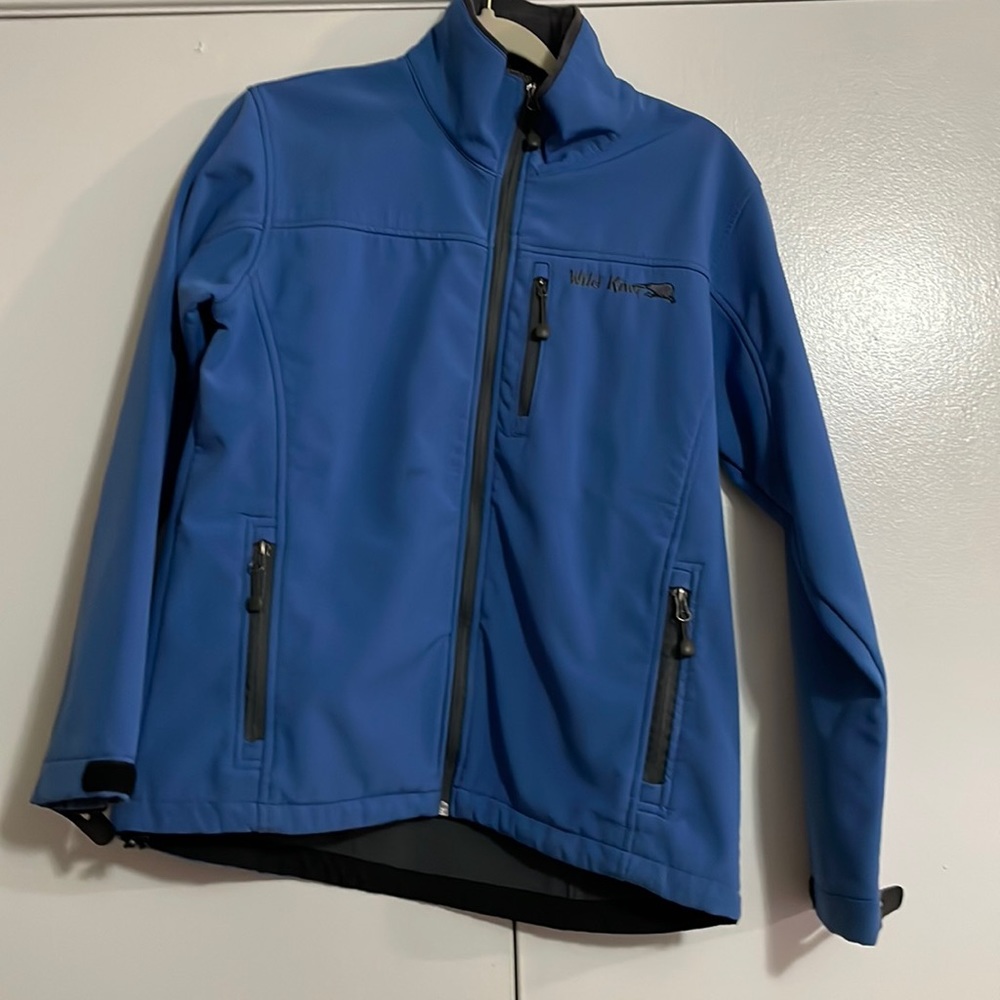 Medium Soft Shell Full Zip Pastel Blue New Zealand Wild Kiwi Jacket